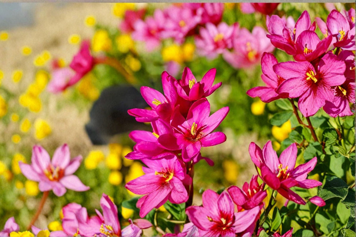 Ixia ‘Rose Emperor’ Bulbs, Pink African Corn Lily, Wand Flower Corms, Spring Planting, Pollinator-Friendly, Cut Flower Garden
