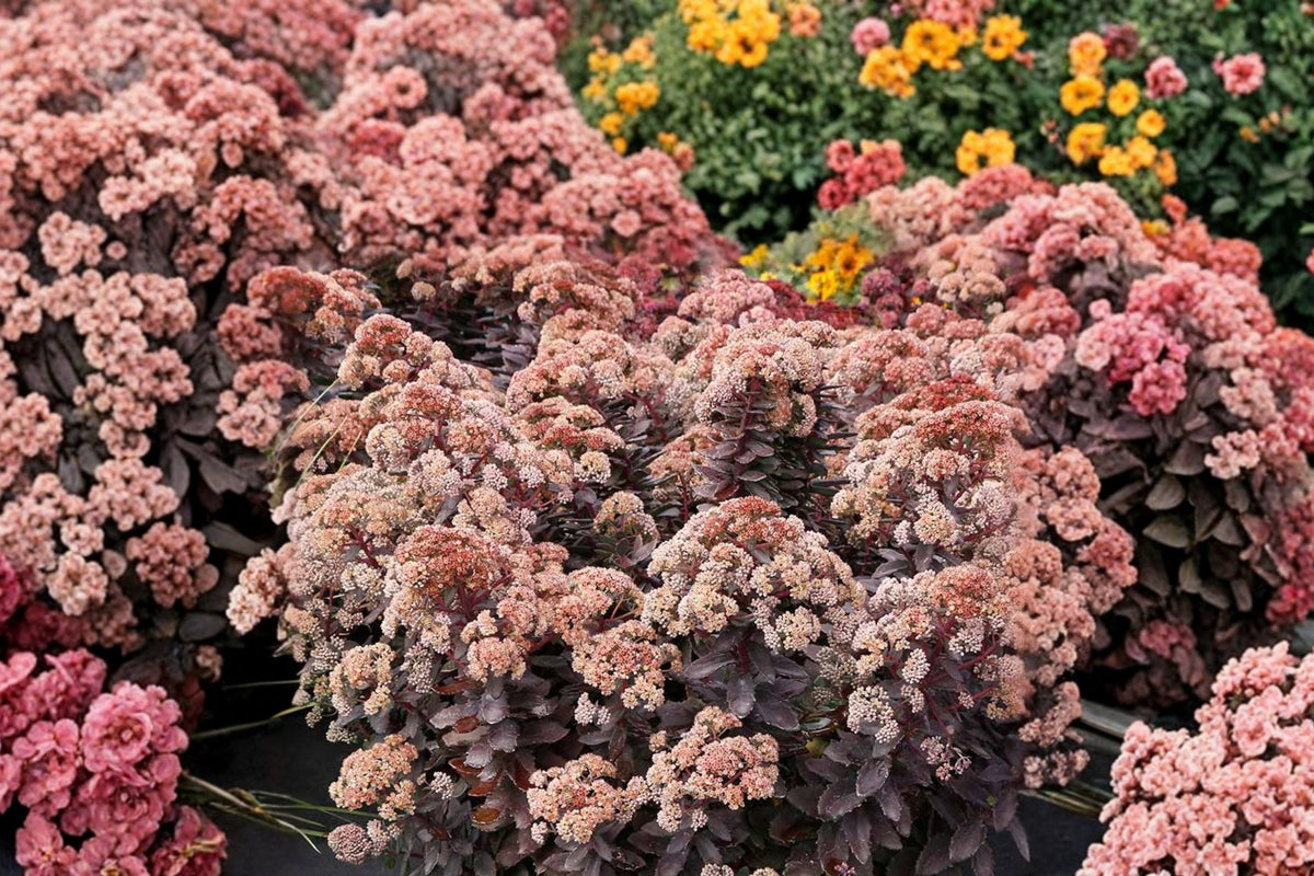 Sedum ‘Mocha Magic’ Plug – Tall Upright Succulent with Chocolate Foliage – Fall Blooming Perennial – Drought Tolerant Herbaceous Plant