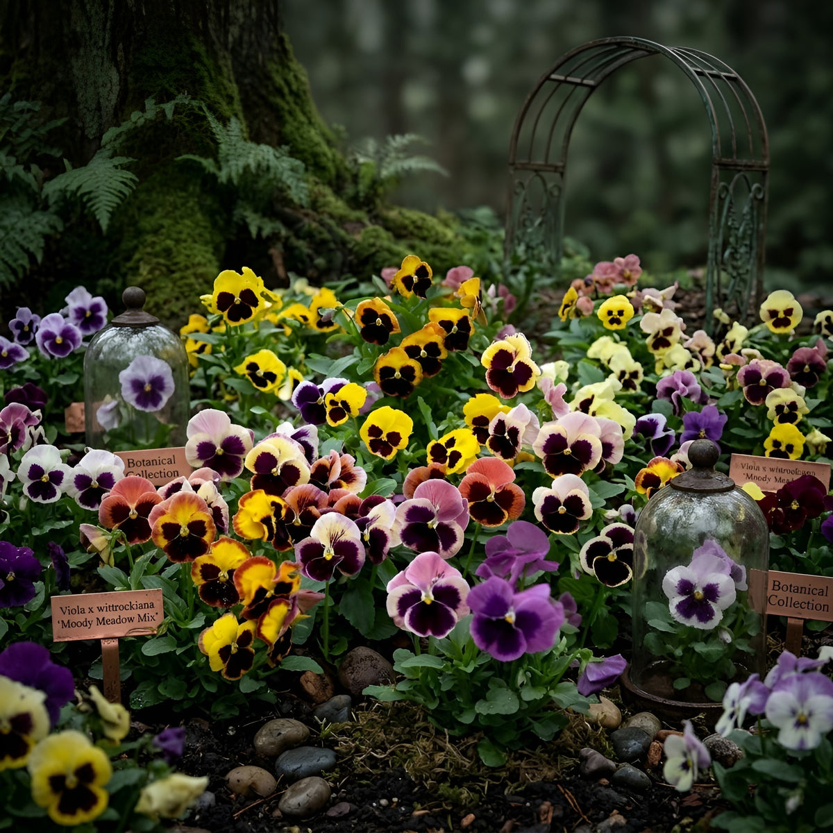 Swiss Giants Pansy Seeds - Pensee Mix Viola Wittrockiana Colorful Flower Seeds for Garden & Pots