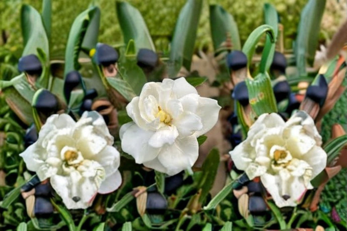 White Gardenia Plant – Fragrant Evergreen Shrub for Borders & Containers – Gardenia thunbergia