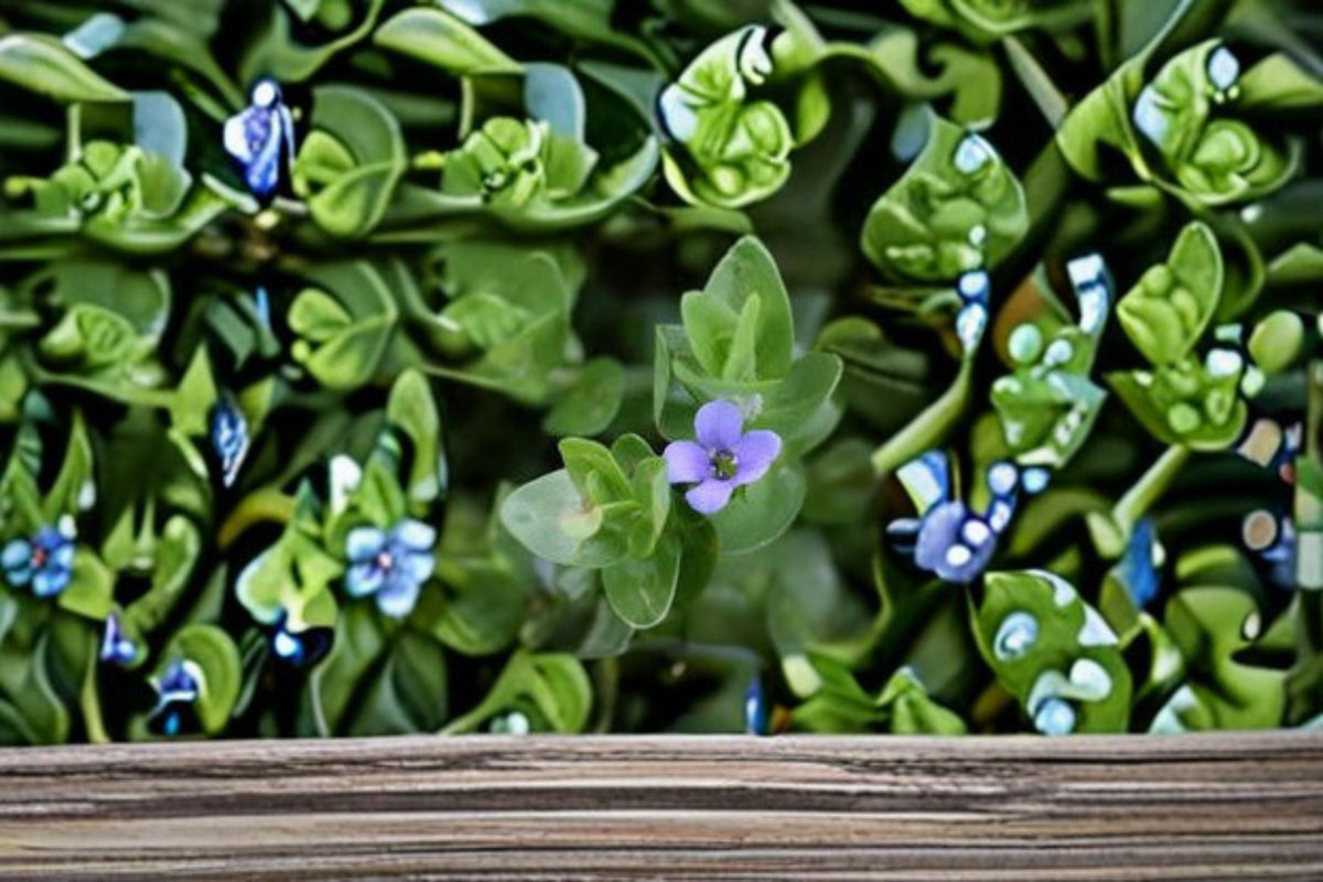 Lemon Bacopa Live Plant – Bacopa monnieri Water Garden, Pond & Aquarium Plant with Blue Flowers, Spreading Ground Cover