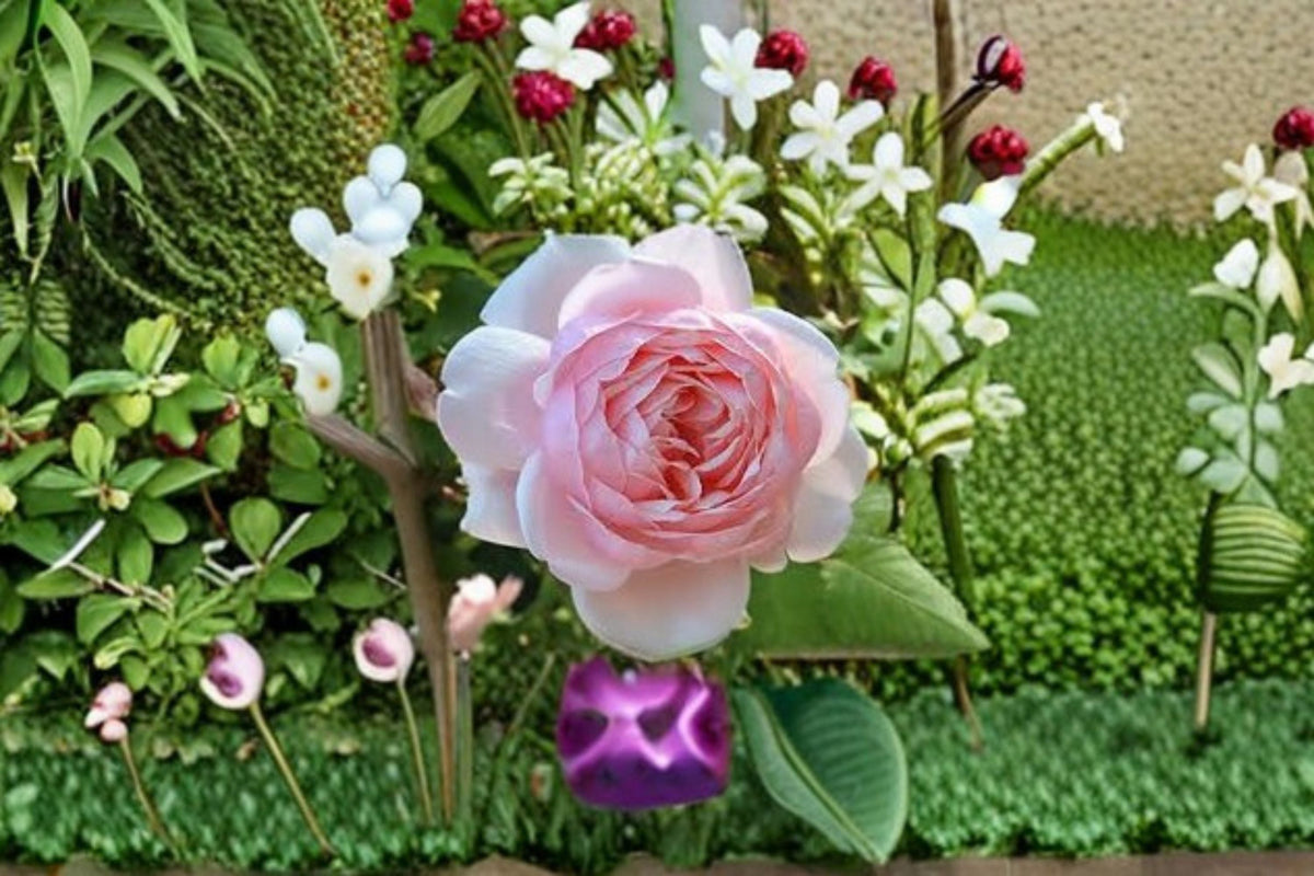 Own Root Garden Rose Plant – Large Pink Blooms, Ornamental, Cut Flower, Landscape Rose, Rosa 'St. Ethelburga'
