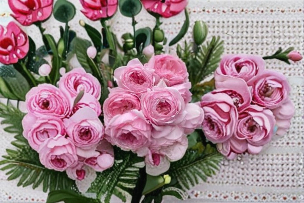 Misaki Rose Live Plant – Fragrant Japanese Cut Rose with Large Blooms, Rosa hybrid, Repeat Blooming, Garden and Patio