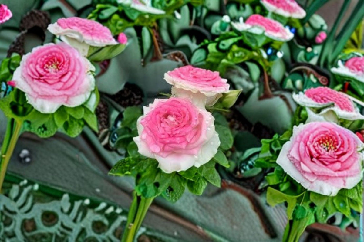 Ice Cream Rose Live Plant – Pink Repeat Blooming Garden Rose Bush – Rosa hybrid for Garden & Patio