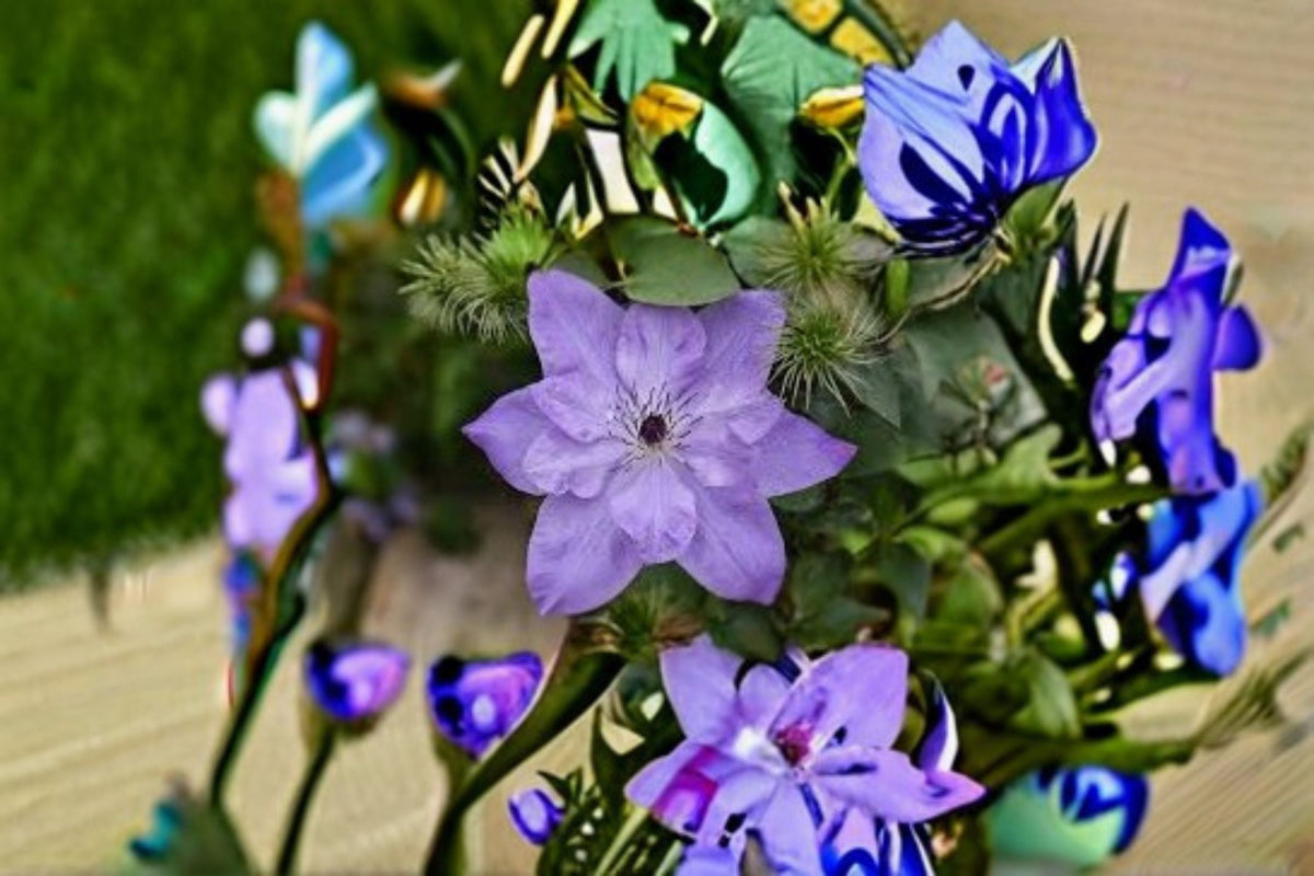Reflection Clematis Live Plant – Pink Purple Large Flower Climbing Vine – Clematis hybrid Perennial Garden Climber