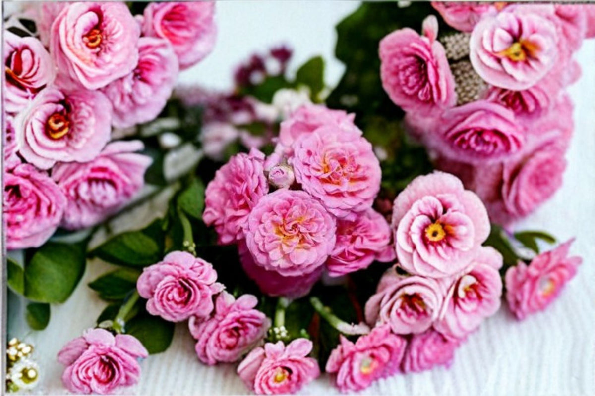 Sweet Drift® Pink Rose Live Plant – Groundcover Shrub in 1 Quart Container, Soft Pink Double Blooms, Compact, Repeat-Blooming Hardy Rose