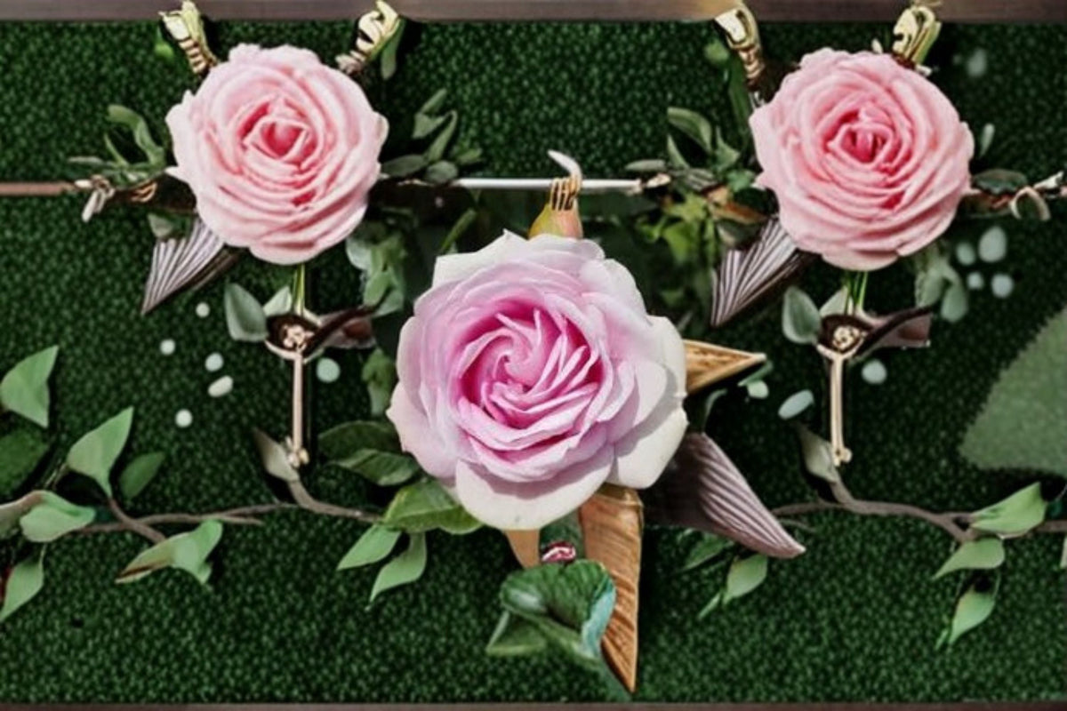 Queen Marie Pink Garden Rose Live Plant – Fragrant Compact Rose Bush Rosa hybrid for Garden, Border, Container