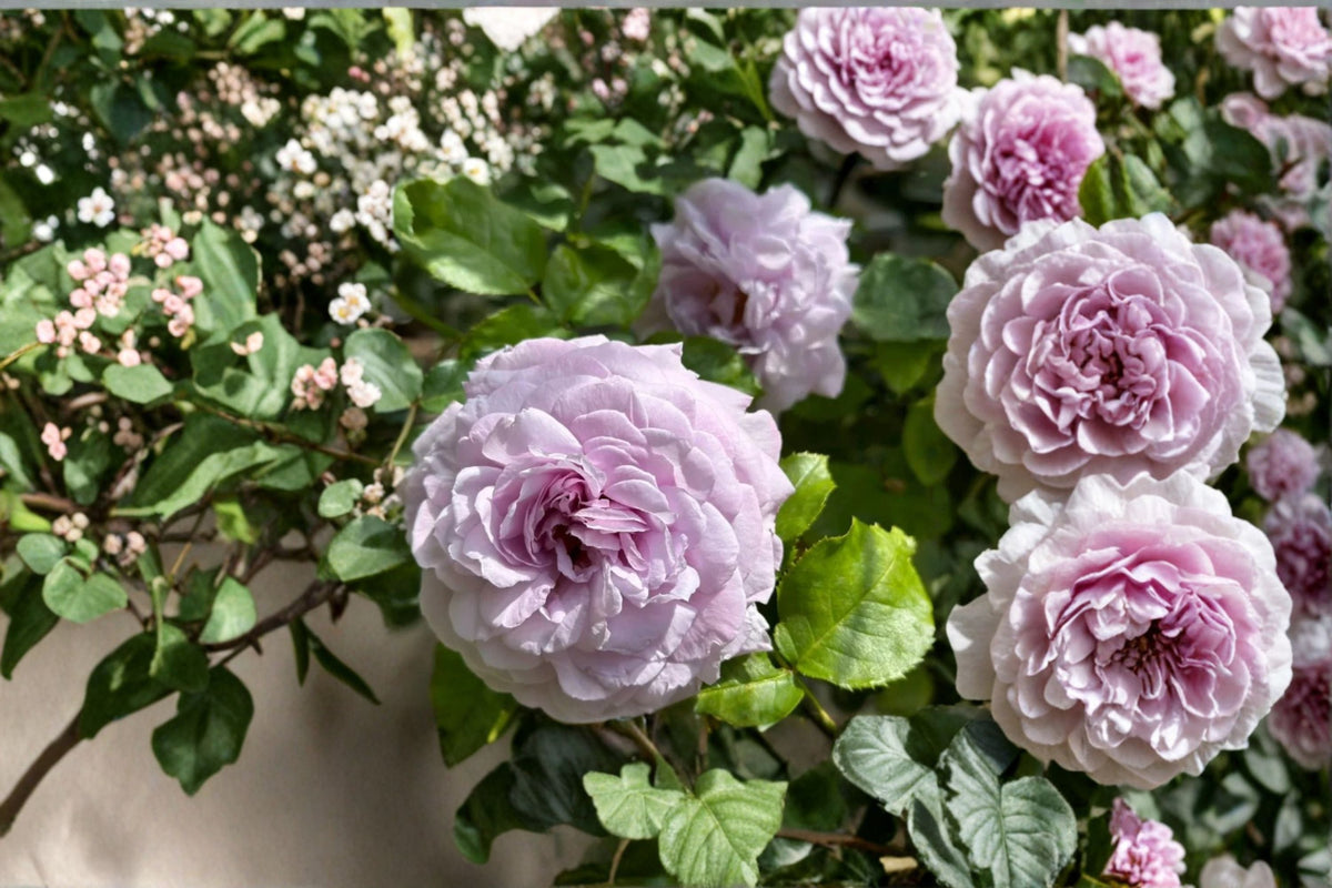 Live Rose Plant – Blue Violet Lavender Repeat Bloom Rosa Hybrid for Garden & Container