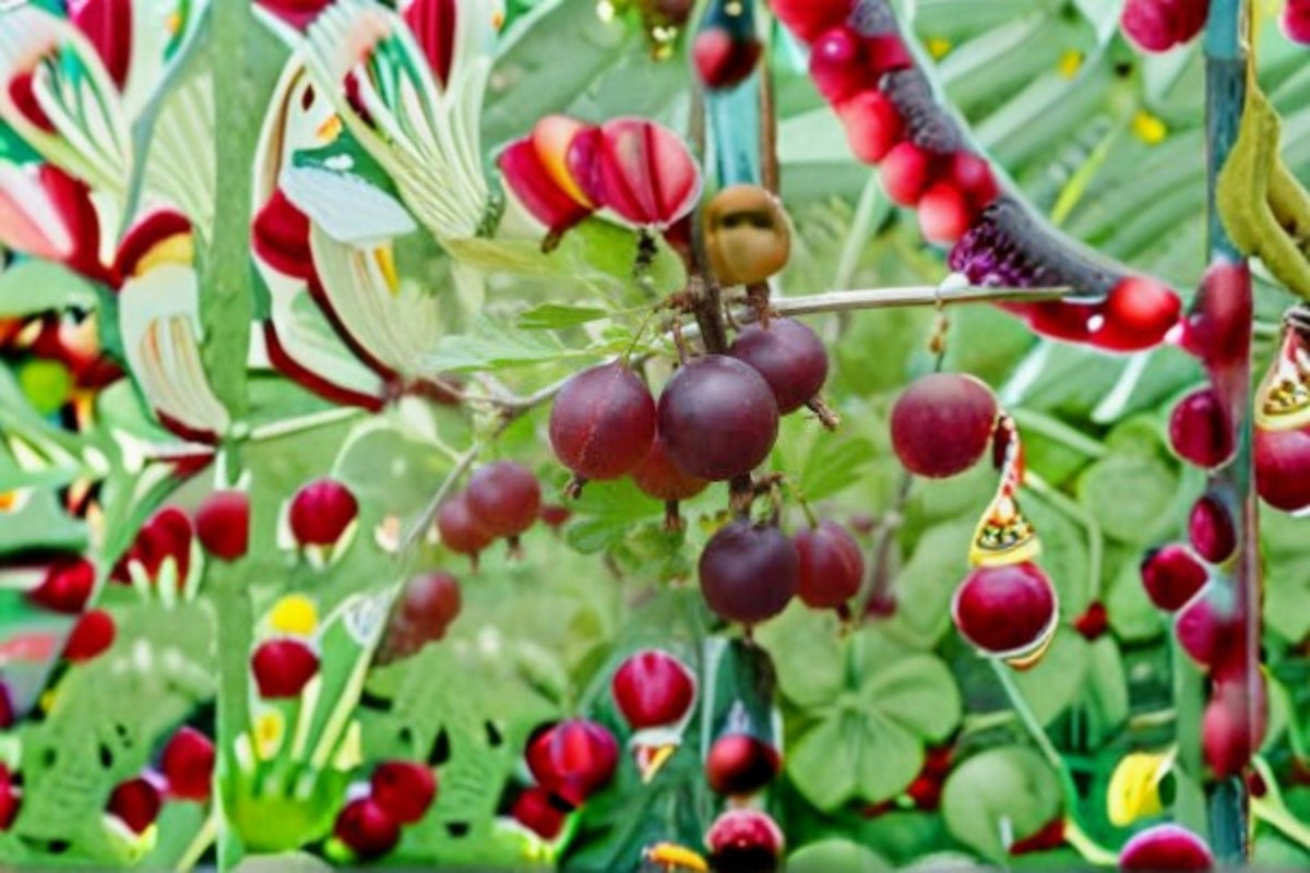 Pixwell Gooseberry Plant – Ribes uva-crispa – Edible Berry Shrub for Garden or Containers