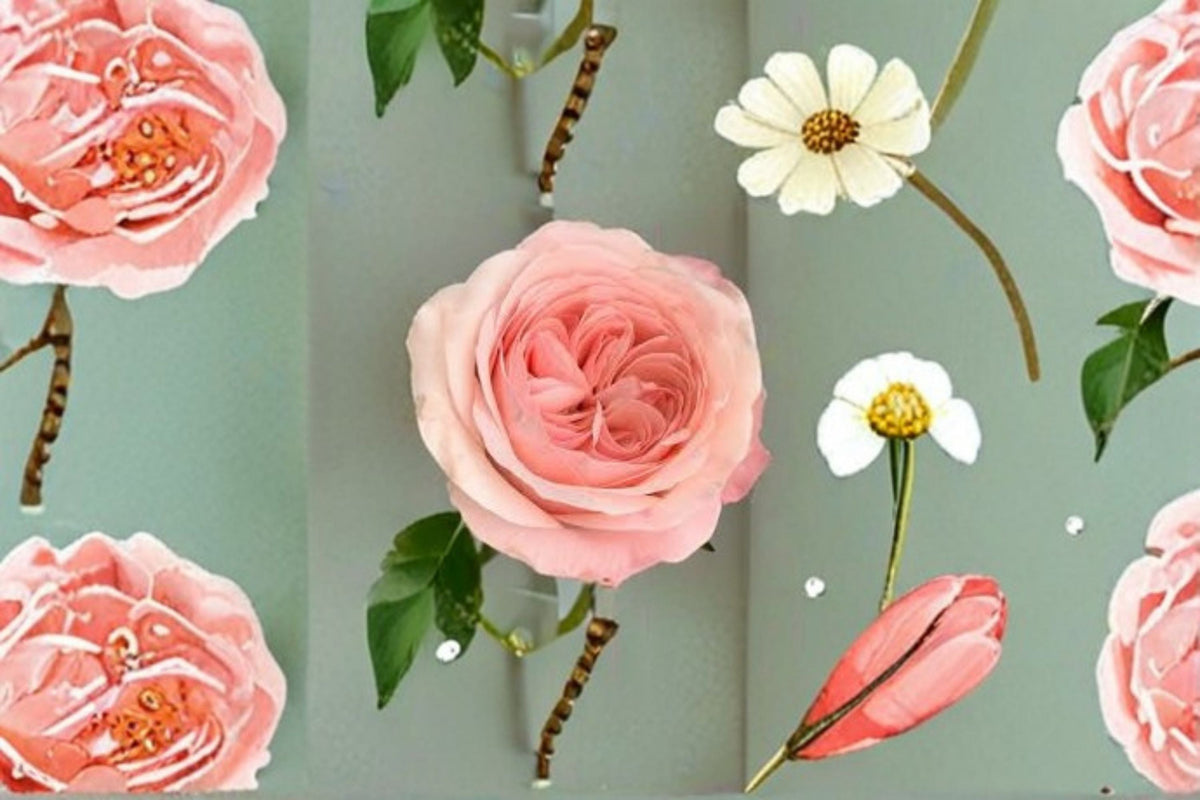 Catherine Rose Shrub Rose Plant – Pink Flowers – Ornamental Garden Rose – Rosa sp. for Landscaping & Cut Flowers