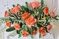 Peach Funky Rose Live Plant – Repeat Blooming Orange Vintage Rose – Rosa hybrid for Garden, Patio & Floral Arrangements