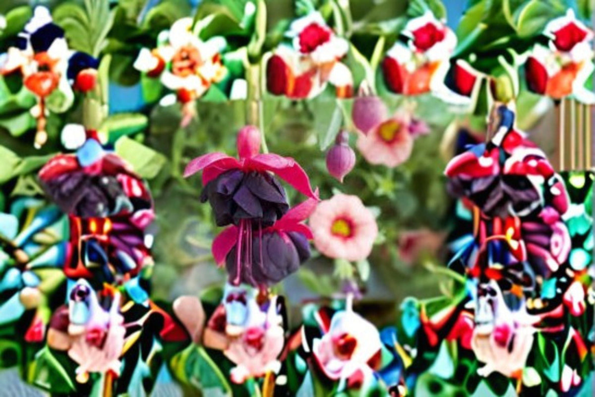 Fuchsia New Millennium Live Plant - Trailing Flowering Fuchsia hybrida for Hanging Baskets & Containers