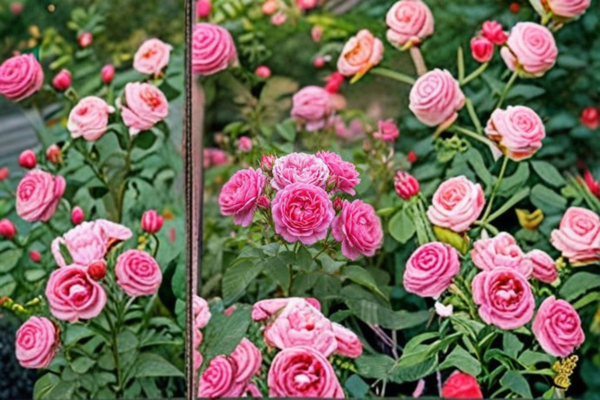 Damask Rose Cuttings Rosa damascena Fragrant Pink Bloom Garden Propagation Plant