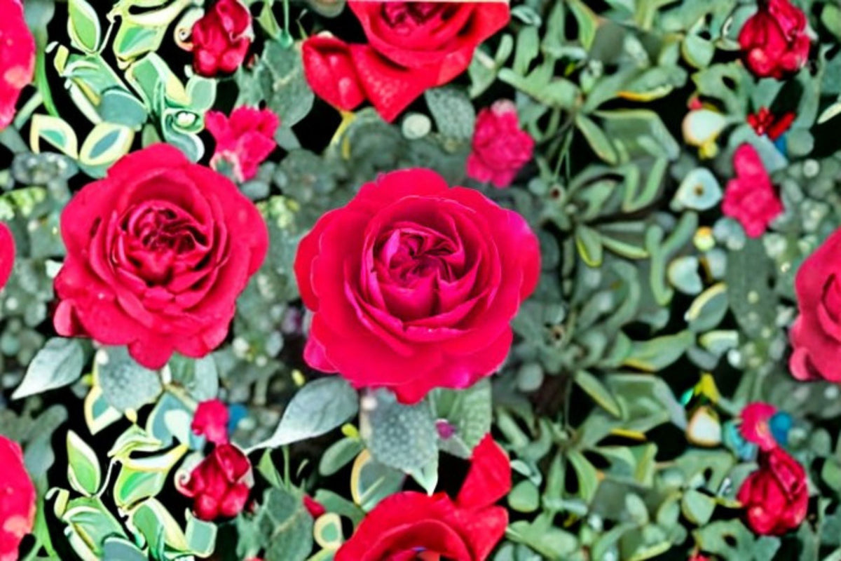 Live Rose Plant – 1.5 Gal Red Grandiflora Rosa 'Tiamo' – Fragrant, Disease-Resistant, Upright Blooming Shrub