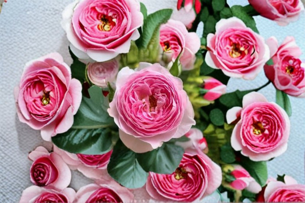 Pink Fragrant Garden Rose Shrub - Mon Coeur Own Root Rosa hybrid for Landscaping, Ornamental Gardens