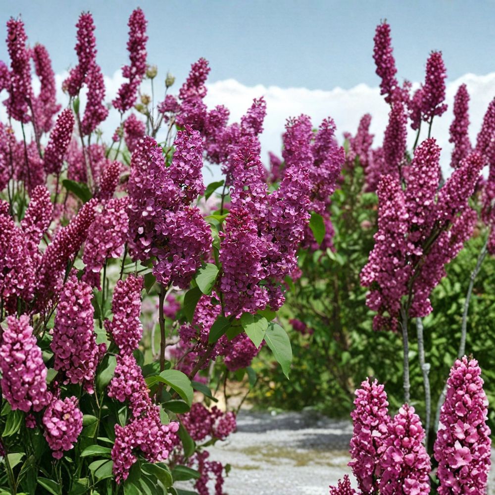 Ludwig Spaeth French Lilac Live Shrub 1 Gallon Deep Purple Fragrant Syringa vulgaris Garden Plant