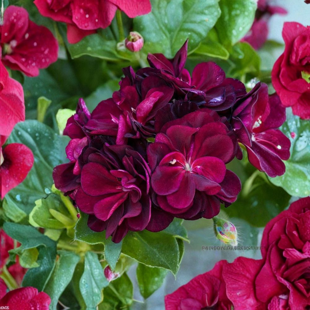 Dark Burgundy Ivy Geranium Seeds – Trailing Pelargonium for Hanging Baskets, Containers, Garden Borders | 25+ Seeds