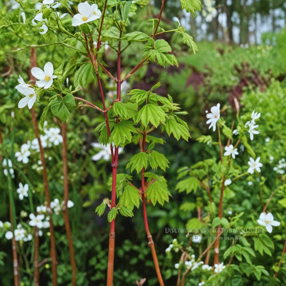 Acer circinatum ‘Pacific Fire’ Vine Maple | Red Bark Ornamental Tree | 40-50" Container Plant | Japanese Maple Relative