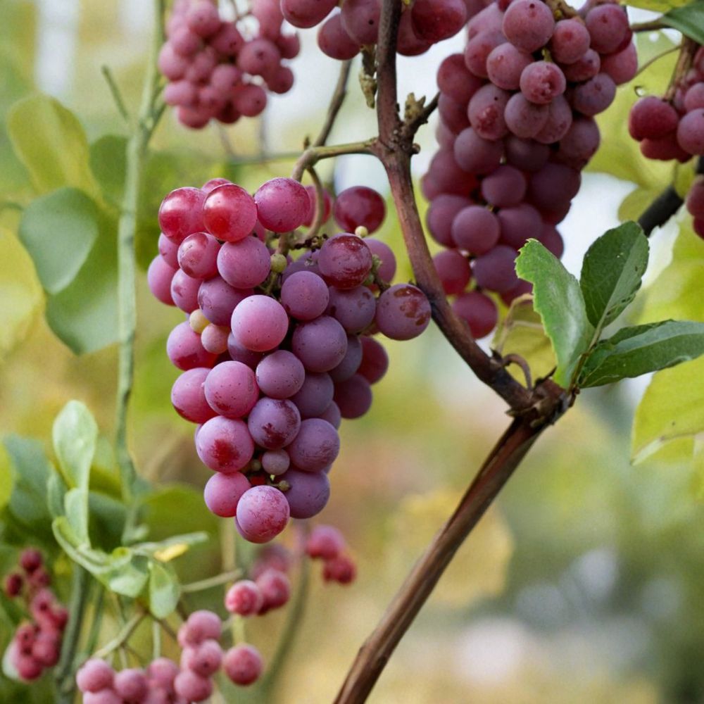 Yates Seeded Table Grape Cuttings – Vitis labrusca Live Propagation Stems for Home Growing, Red Late Season Grape Variety