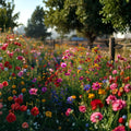 Wildflower Seed Mix 1000 Seeds for Pollinator Garden, Attracts Hummingbirds & Butterflies, Annual & Perennial Flowers