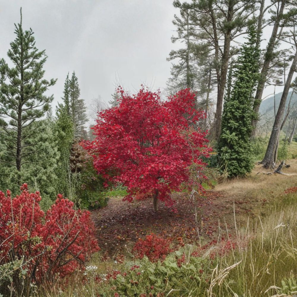 Acer palmatum ‘Emperor 1’ Red Japanese Maple Tree – Upright Ornamental Foliage, Container Plant, Fall Color