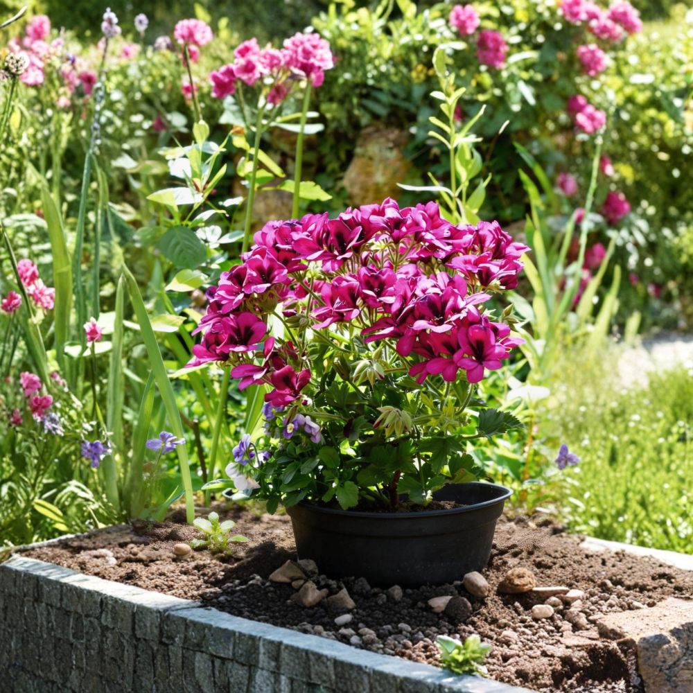 100 Geranium Seeds for Outdoor Gardens & Containers, Colorful Pelargonium Plants, Easy to Grow, Bright Flowering Annuals