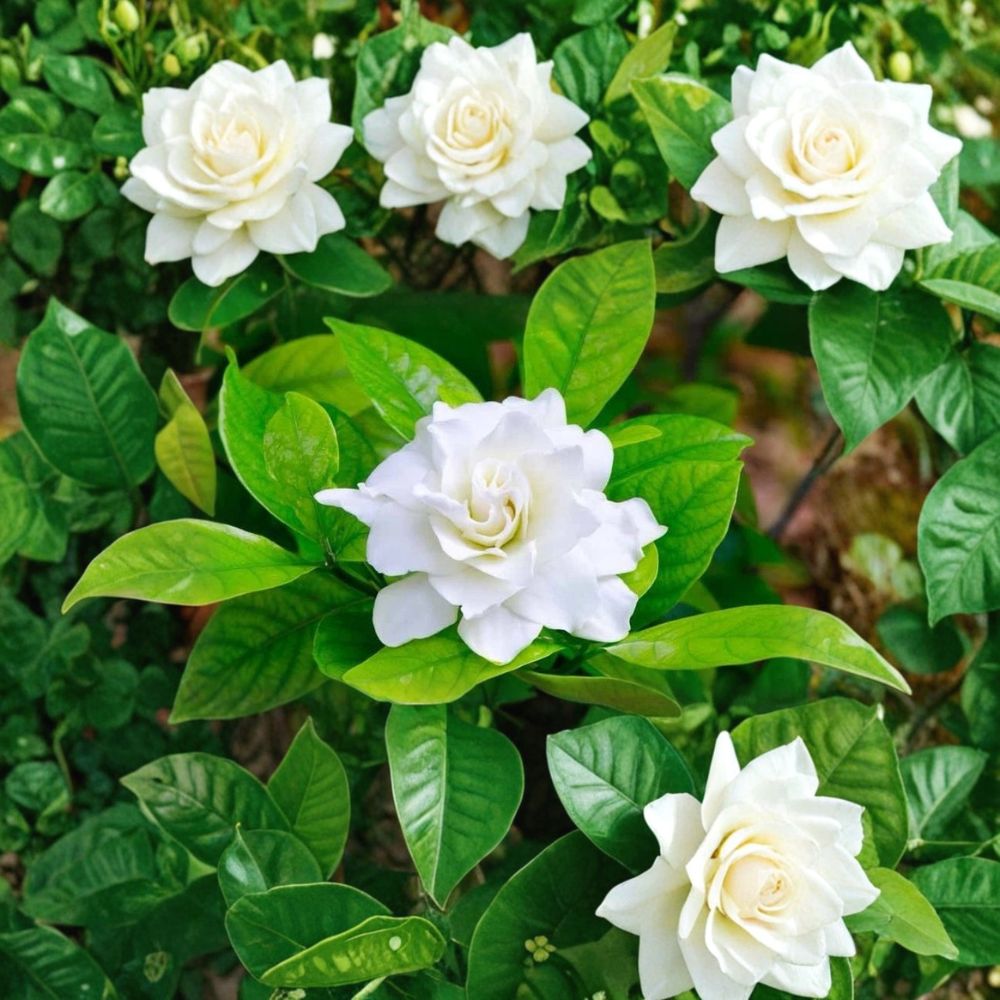 August Beauty Gardenia Live Plant – 12–16" Fragrant White Blooms, Evergreen Shrub, Gardenia jasminoides