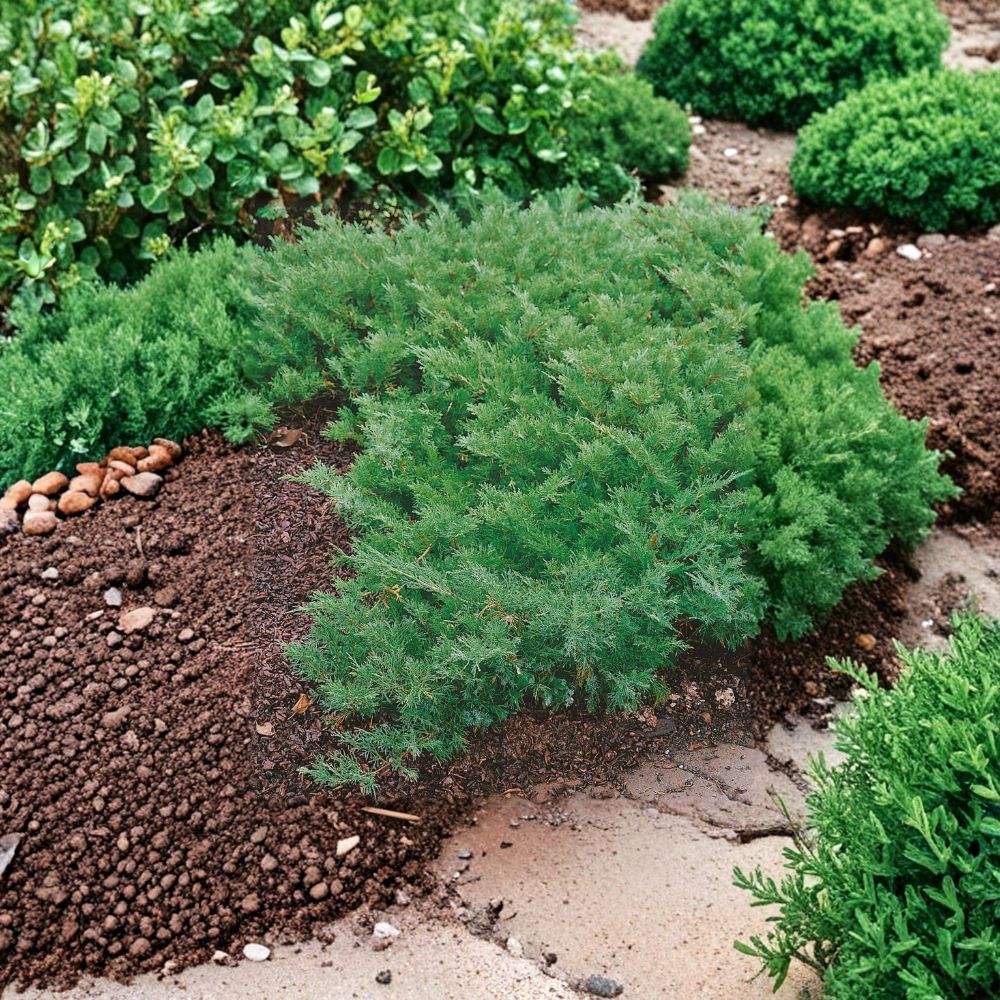 Juniperus ‘Buffalo’ Live Evergreen Groundcover Shrub | Drought Tolerant, Cold Hardy, Low Maintenance Landscape Plant | #3 Container