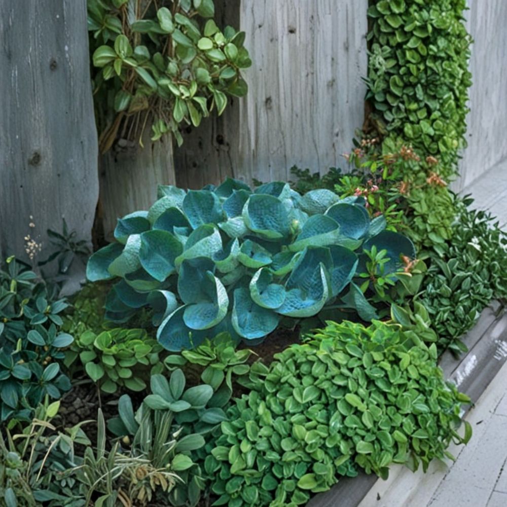 Abiqua Drinking Gourd Hosta – Live Bare Root Shade Perennial with Deeply Cupped Blue Green Foliage, Slug Resistant, 3 Inch Starter Plant