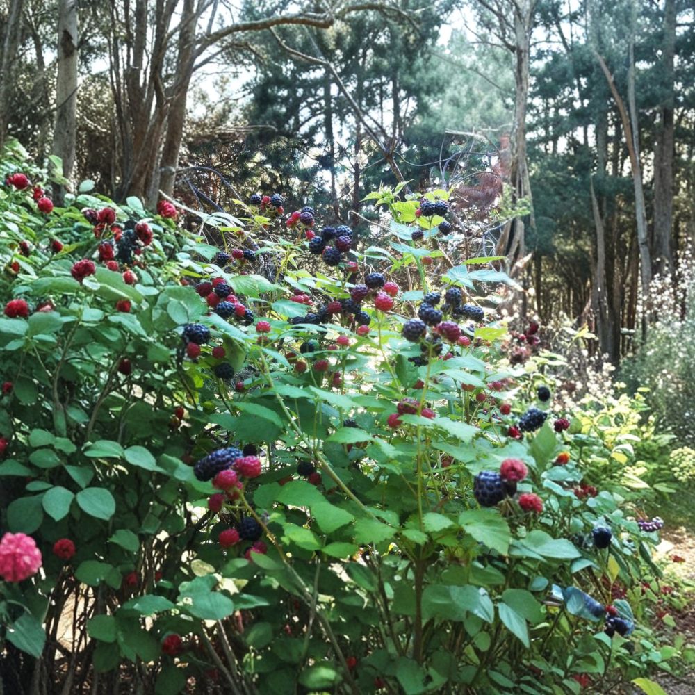 Ohio Treasure Black Raspberry Live Rooted Plant | Everbearing Cane Berry | Rubus occidentalis | Zones 3-8