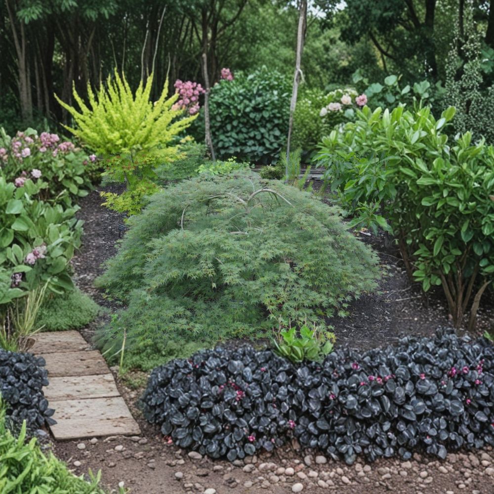 Acer palmatum dissectum ‘Emerald Lace’ Weeping Japanese Maple – Green Foliage, Heat Tolerant, Container Grown