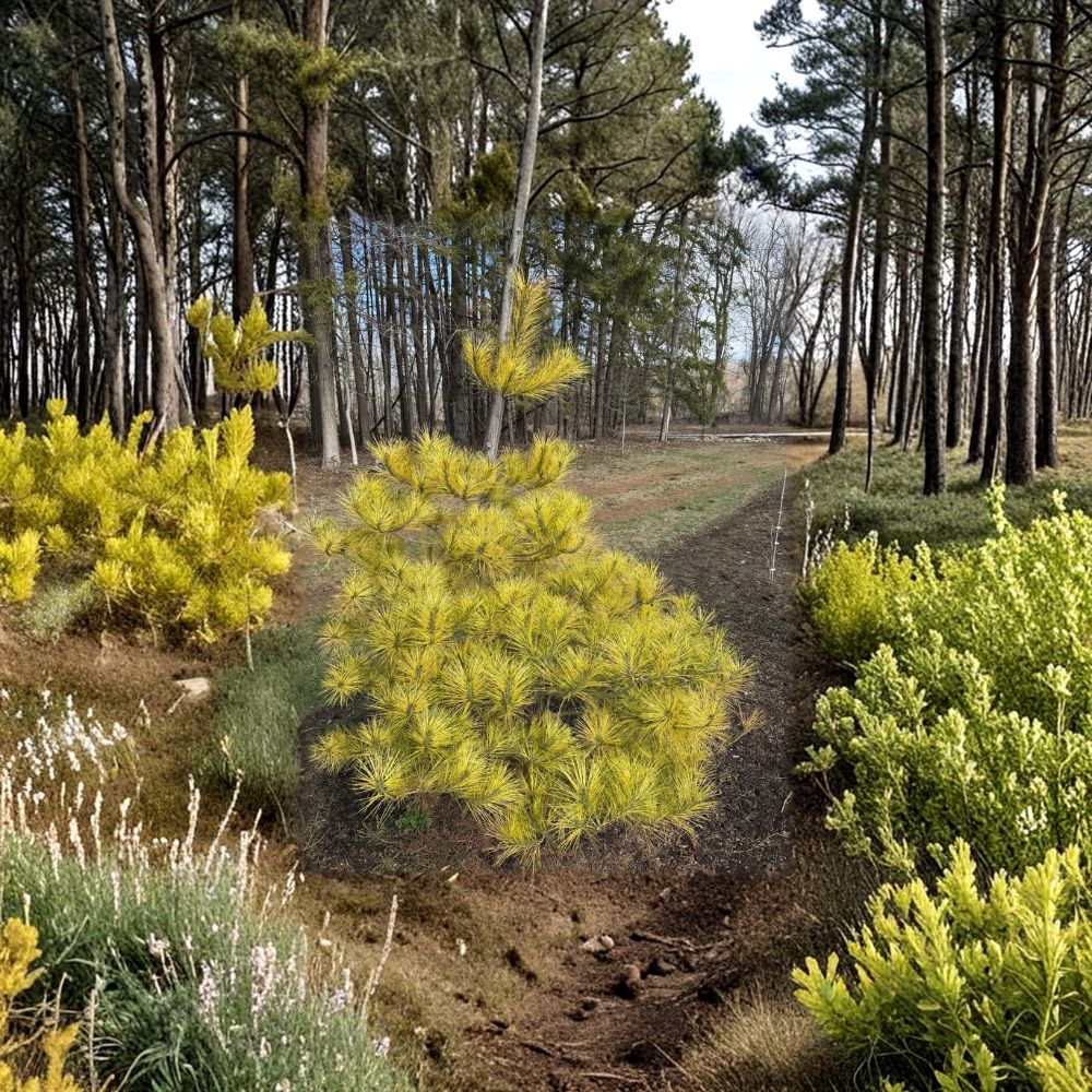 Variegated Japanese Red Pine Tree 1 Gallon Burke’s Red Dragon’s Eye Pinus densiflora Evergreen Conifer