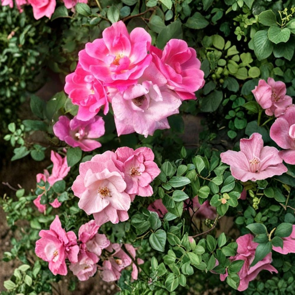 Pink Knock Out® Rose Live Shrub Plant – 2 Gallon, Medium Pink, Disease-Resistant, Easy-Care Landscape Rose, Rosa 'RADcon'