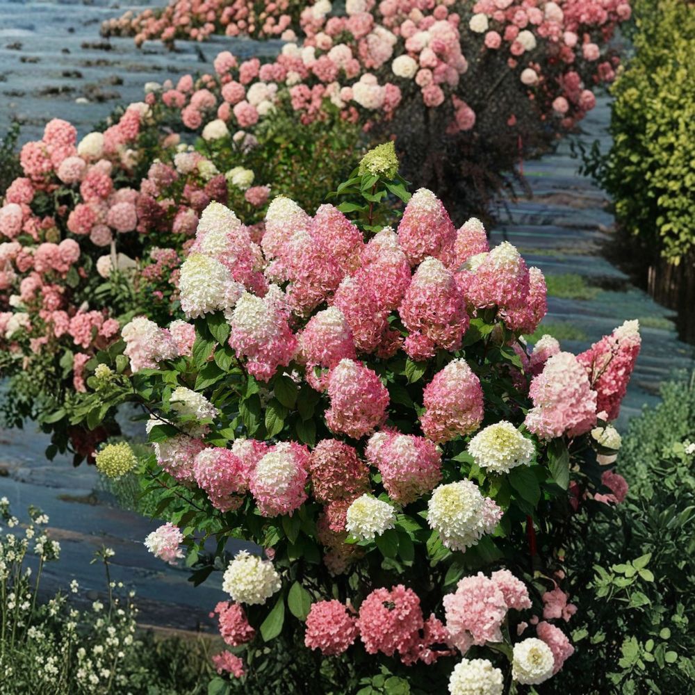 Quick Fire Fab® Hydrangea Live Shrub 4-Inch Pot Color Changing Panicle Hydrangea, Hydrangea paniculata