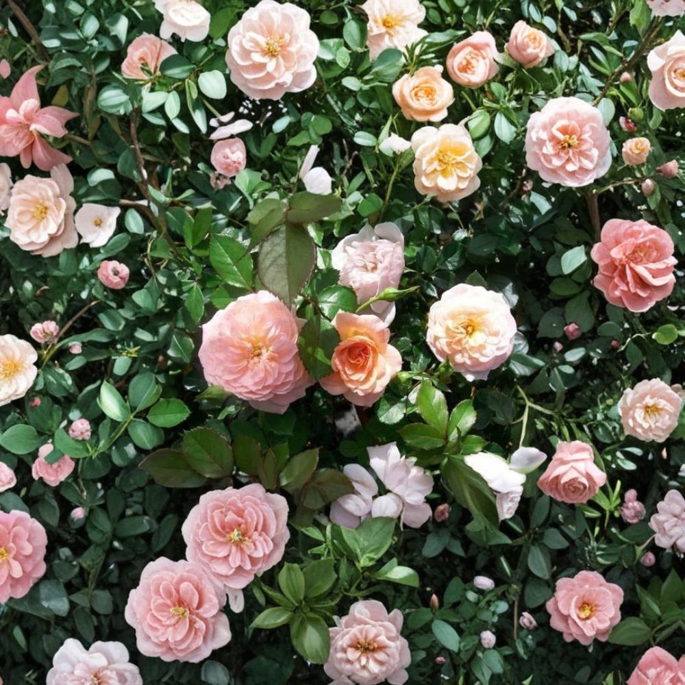 Apricot Drift® Rose Groundcover Plant 3 Gallon Rosa hybrida Apricot Blooms Disease Resistant Landscape Shrub