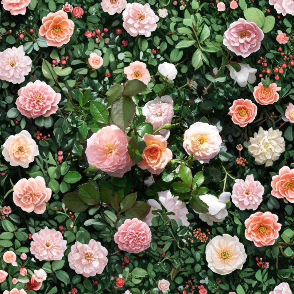 Apricot Drift® Rose Live Plant - 3 Gallon Groundcover Rose Bush Rosa hybrida, Disease Resistant, Easy to Grow