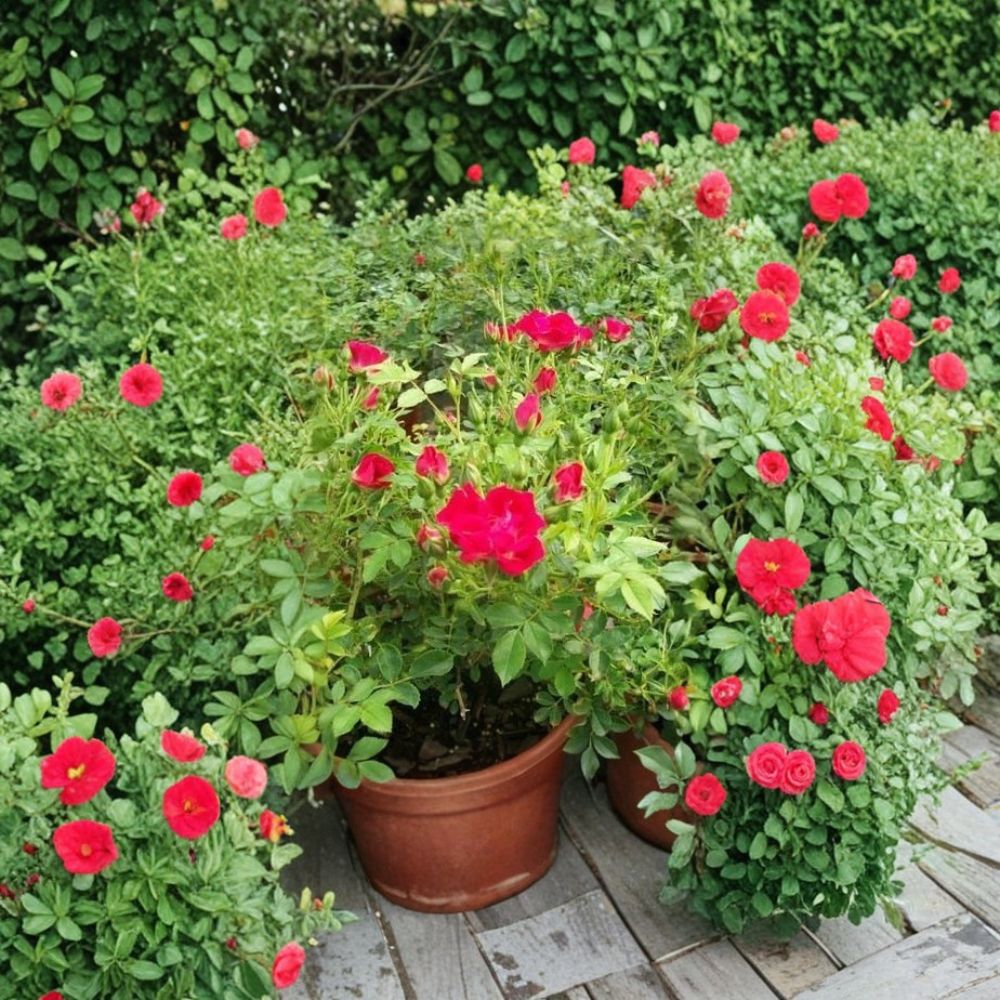 Red Drift® Rose Live Plant – 5 Gallon Groundcover Rose Bush with Red Blooms, Disease Resistance, Easy to Grow Rosa hybrida