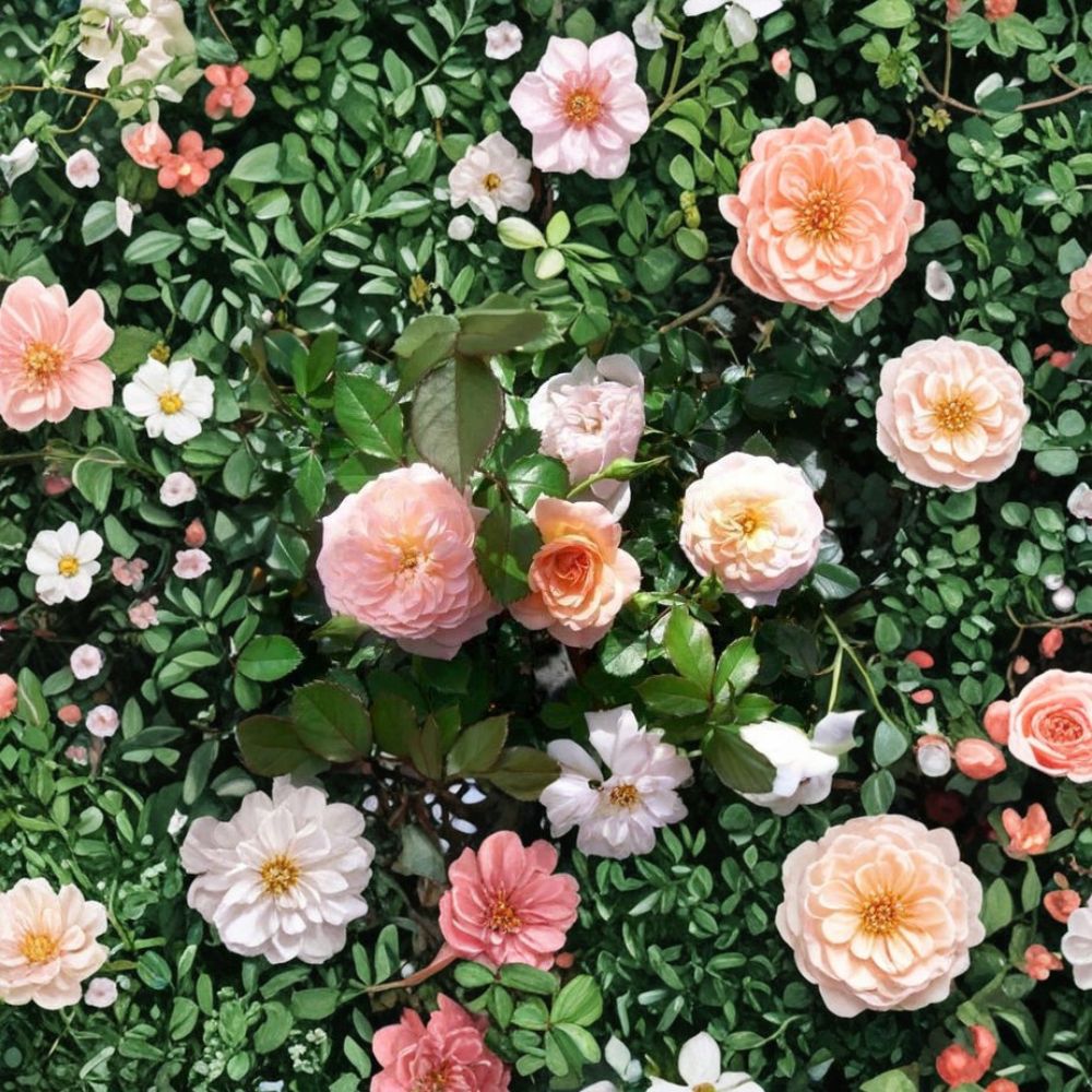 Apricot Drift Rose Live Plant – Groundcover Shrub with Apricot Blooms, Disease Resistant, 5 Gallon Container, Rosa 'Apricot Drift'