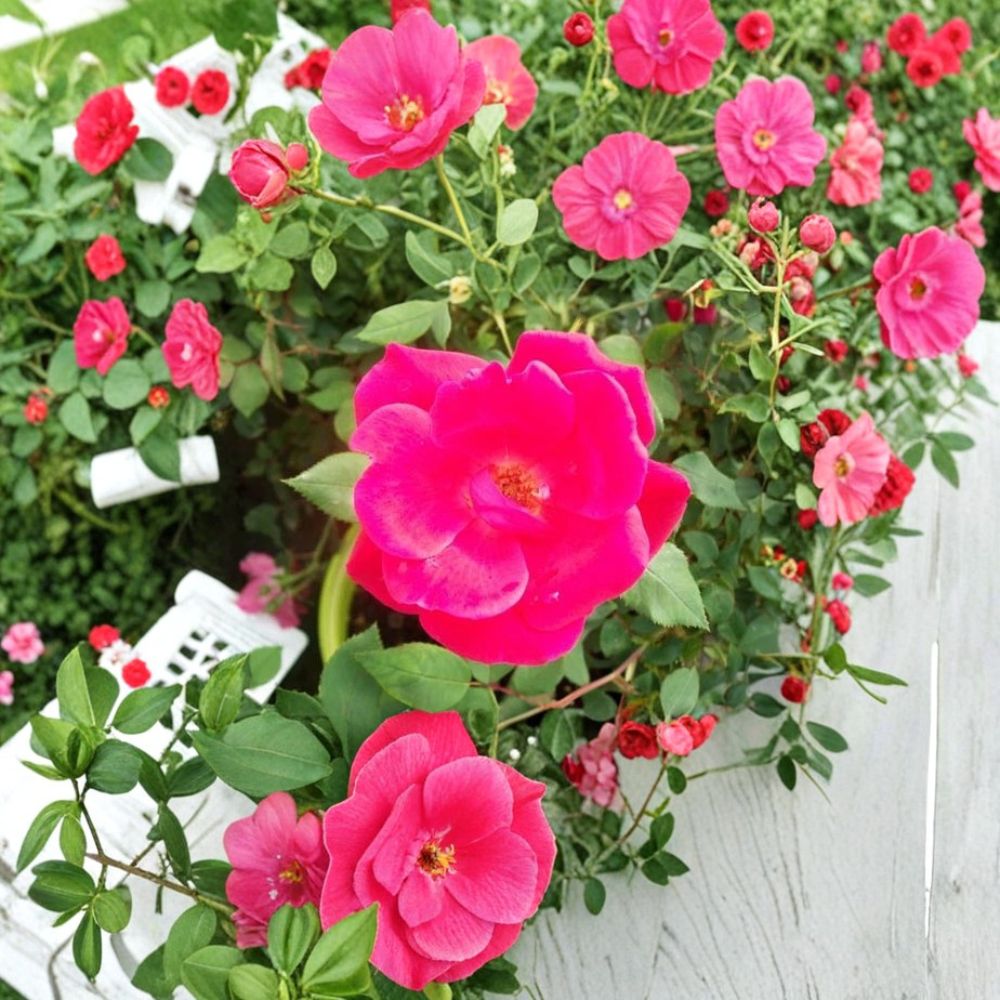 Red Knock Out® Rose Shrub 2 Gallon Cherry Red Blooms Disease Resistant Easy Care Landscape Rose Rosa 'Knock Out'