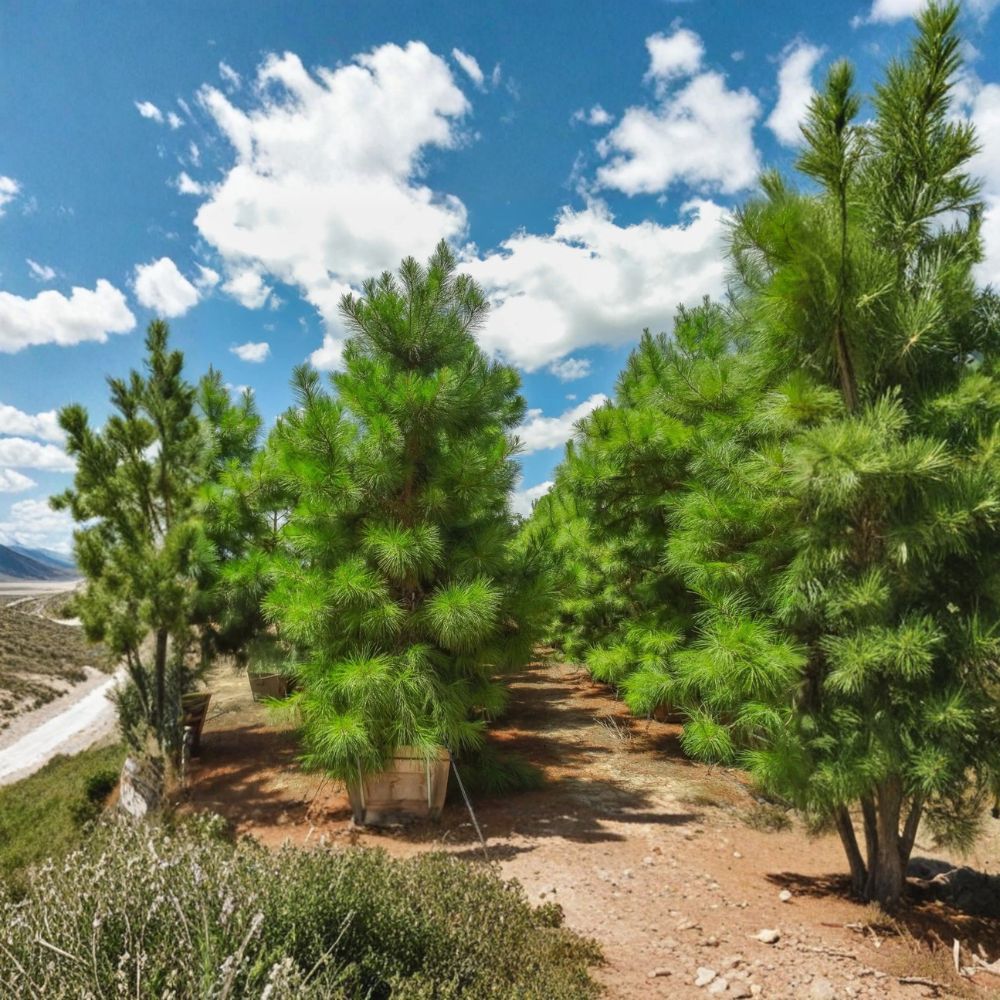 Loblolly Pine Trees Set of 2 Live Bare Root Evergreen Plants for Privacy Windbreaks Pinus taeda