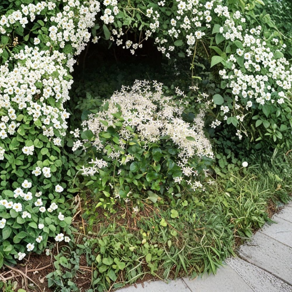 Carolina Jasmine Seeds – White Star Vine, Fragrant Evergreen Climbing Plant, Fast Growing Outdoor Garden, Trachelospermum