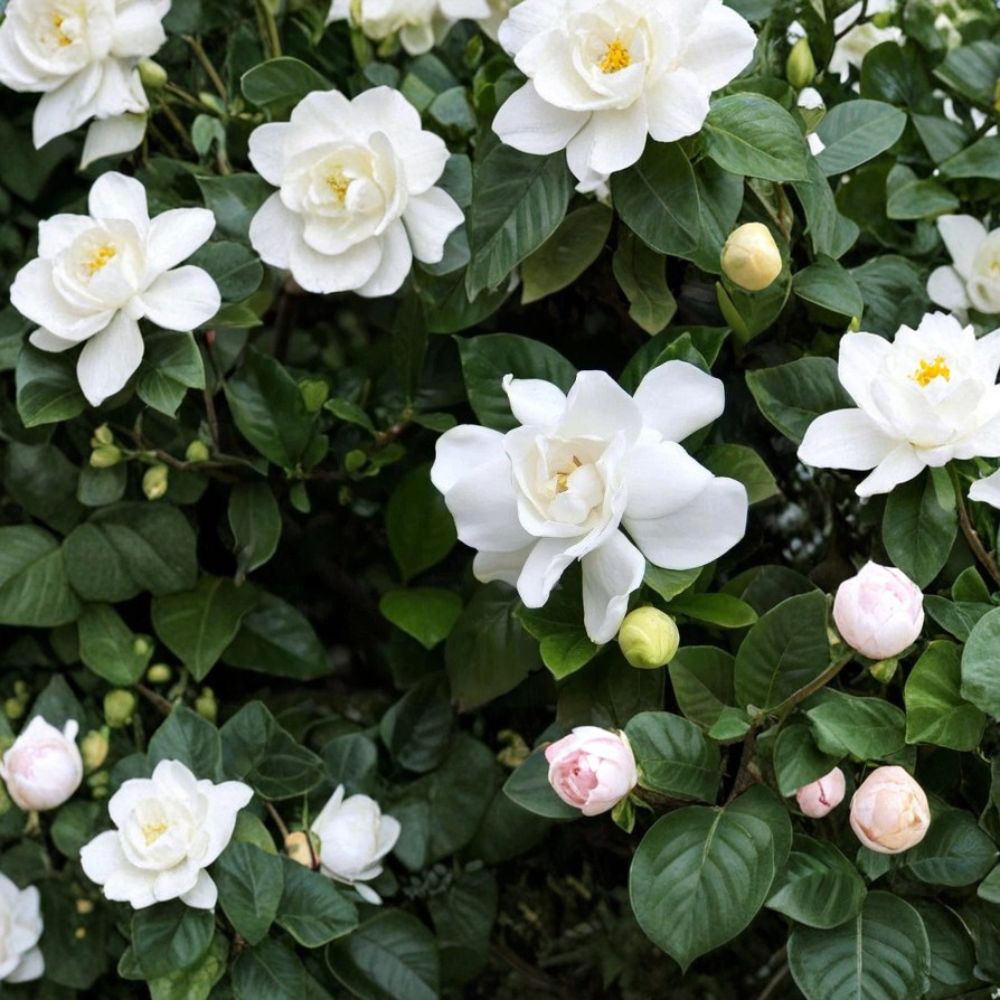 Gardenia â€˜Veitchiiâ€™ Live Plant – Fragrant White Blooms, Evergreen Shrub, 3–4 Feet Tall, Indoor Outdoor Gardenia jasminoides