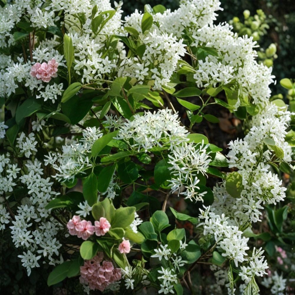 White Fringe Tree Live Plant 4" Pot Fragrant White Flowers Chionanthus virginicus Native Ornamental Tree