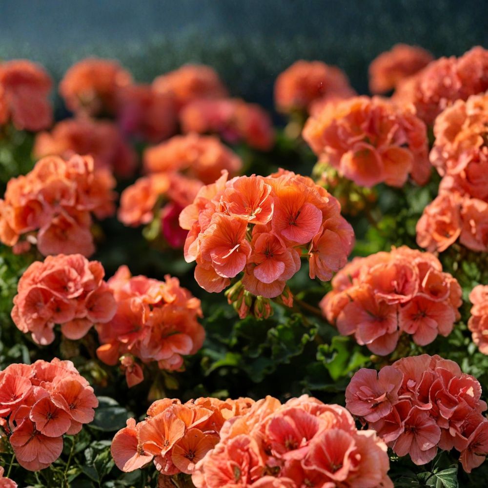 Maverick Orange Geranium Seeds – F1 Hybrid Pelargonium for Patio & Containers – Bright Orange Blooms
