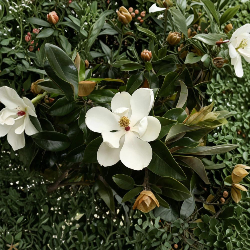 Southern Magnolia Tree Live Plant | 6–8 Inch Starter in Pot | Evergreen Fragrant White Blooms | Magnolia grandiflora