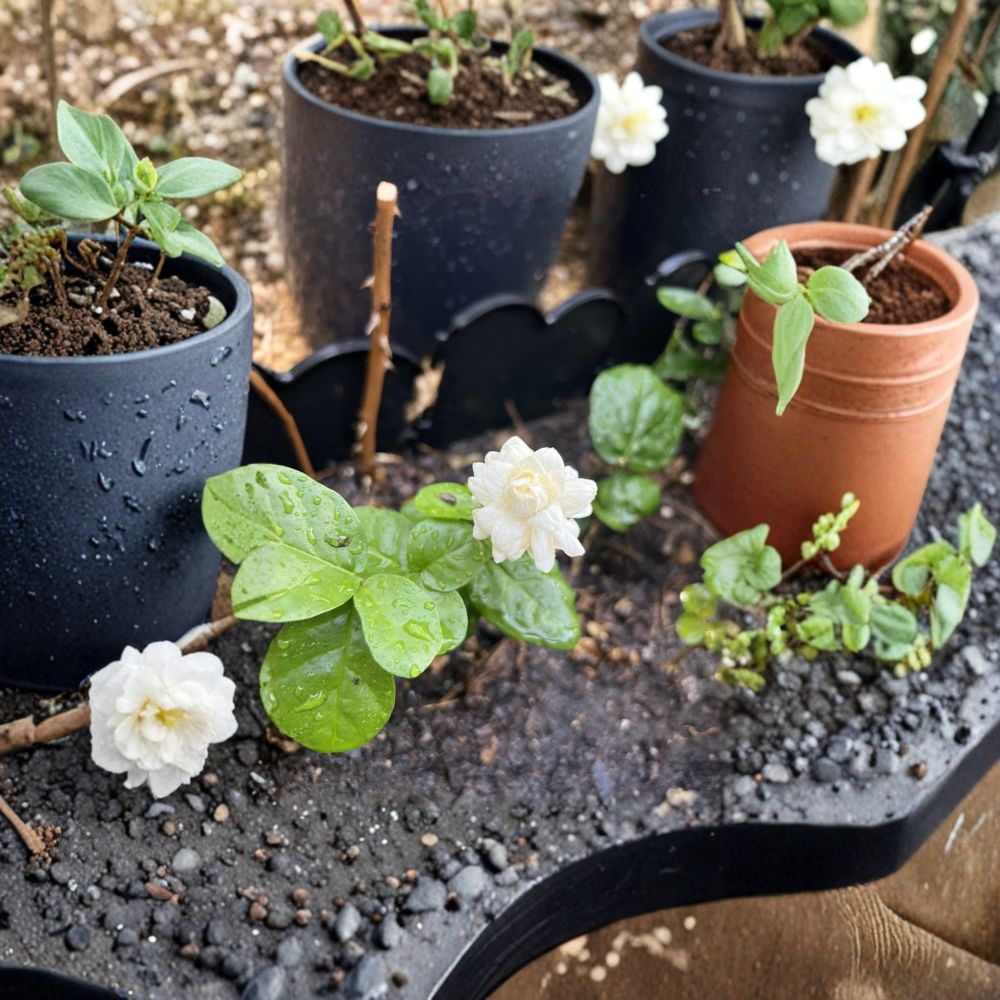 Grand Duke of Tuscany Jasmine Plant | 3-7 Inch Live Starter | Fragrant Double Blooms | Jasminum sambac Indoor Outdoor Tropical