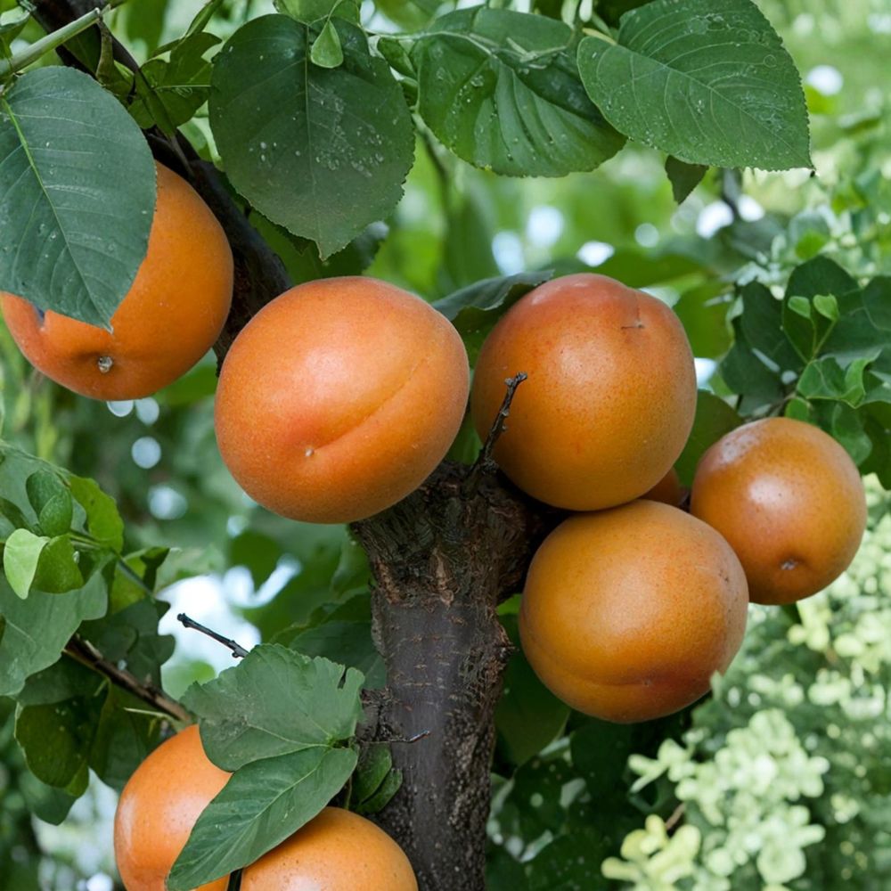 Apricot Tree Bare Root 3 Feet Tall Early Harvest Cold Hardy Prunus armeniaca Backyard Orchard