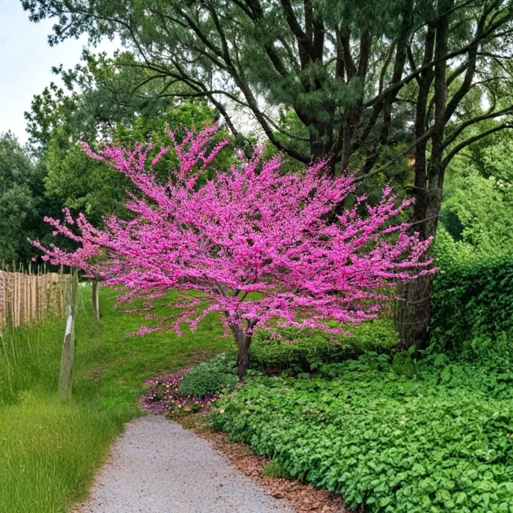 Eastern Redbud Tree Live Plant – 2–3 Ft Potted Pink Spring Blossoms Cercis canadensis