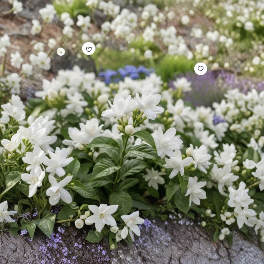 Arabian Jasmine Plant Starter | Jasminum sambac | Fragrant White Flowers | Indoor Outdoor Shrub or Vine