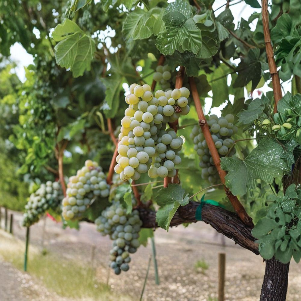 Live Potted Sauvignon Blanc Grape Vine – White Wine Grape Variety for Home Vineyard & Garden Trellis